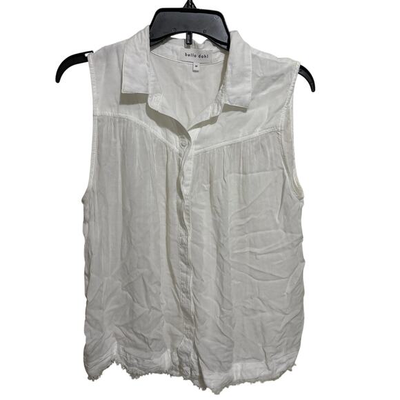 Revolve Bella Dahl Sleeveless Button Down Top Blouse M - Picture 1 of 3